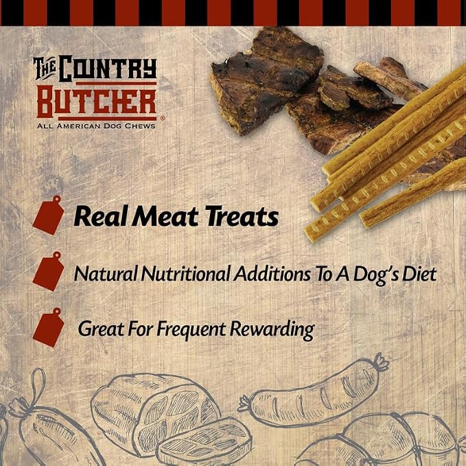 THE COUNTRY BUTCHER Chicken Feet Dog Treats for Small, Medium and Large Breeds, Natural Chew, Rich Source of Glucosamine and Chondroitin, Made in the USA, 30 Count - Rawhide Free, Nails Removed