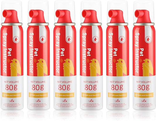Corrector Spray Dog Trainer, 80ml 6 Pack Corrector Spray for Dogs to Stops Barking, Food Stealing, Dog Fights, Attacks & Unwanted Dog Behaviour, Safe Pet Training Spray