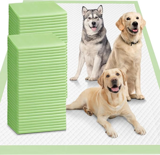 Gimars Upgrade XXXXL 36x36 Dog Pee Pads Extra Large Thicken 6 Layers Extra Absorbent Pee Pads for Dogs, Leakproof Dog Training Wee Wee Pads Quick Dry - 150 Counts