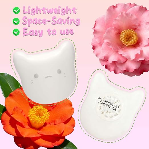 PurifyLogix 6PCS Universal Pets Deodorizing Pods for Automatic Cat Litter Box, Odor Remover for Fumoi Automatic Cat Litter Box, Camellia Flower Scented, Long-Lasting Fragrance, Keep Home Fresh