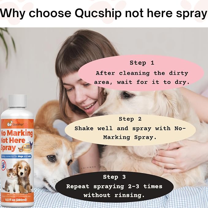 8oz Effective Solution for Training Dogs to Avoid Indoor Marking, Stop Dog Urinating in House with No More Peeing, Safe Don't Pee Here Dogs Marking Wrong