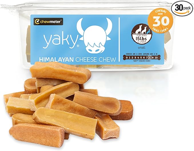 Chewmeter Yaky Himalayan Cheese Chews | Natural Yak Cheese Dog Chews | Long Lasting, Stain Free, Protein Rich, Low Odor | 100% Natural, Healthy & Safe | Small | for Dogs 15 lbs and Smaller | 2.5lb
