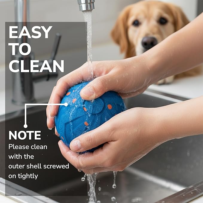 Smart 2-Mode Automatic Rolling Bouncing Dog Toy - Small, Medium, Large Giant Dogs - IPX7 Waterproof Chew-Resistant E-TPU - USB-C Fast Charging - Boredom & Anxiety Relief
