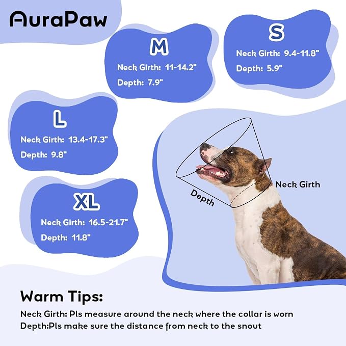 Soft Dog Cone for Dogs After Surgery,Foldable Dog's Cone Collar,Adjustable E Collar Alternative to Stop Licking,Pet Cones for Dog,Doggy Surgery Collar,Dogs Recovery Collars & Cones,Blue,L