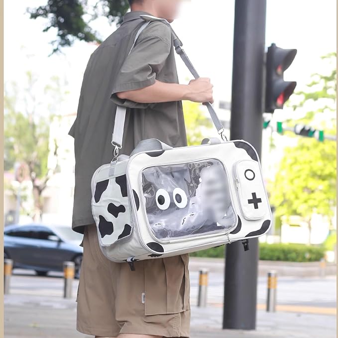 GAMAK Premium Rolling Pet Carriers with Removable Wheels Designed for Samll Dogs & Fat Cats, Ventilated Pet Suitcase for Traveling Walking Camping, 48 * 32 * 25cm