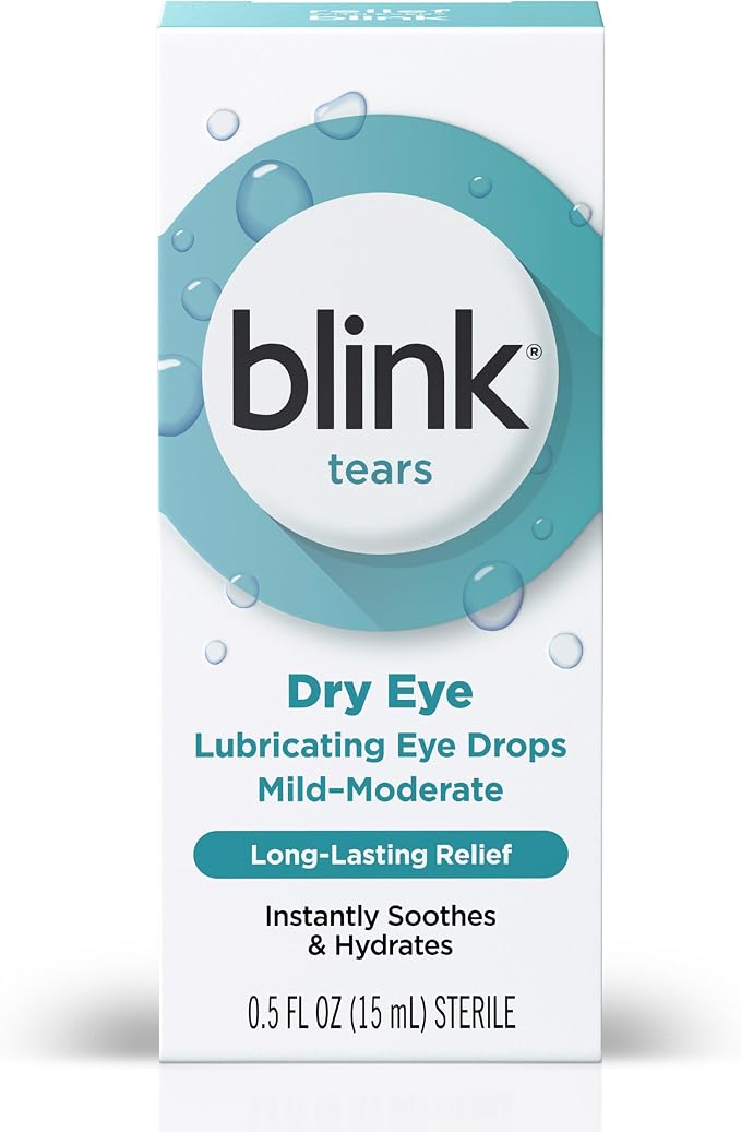 Blink Tears Lubricating Eye Drops with Hyaluronate, 0.5 Fl Oz