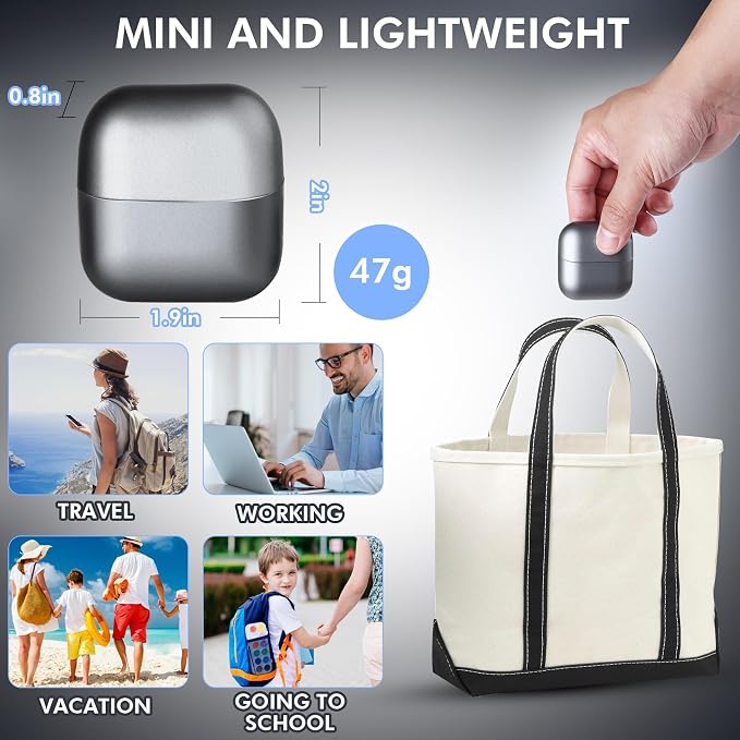 Electric Nail Clipper, 2-Speed Rechargeable Automatic Trimmer for Seniors & Babies with LED Light, Safe for Thick & Fragile Nails, Includes Nail Catcher & Storage Box