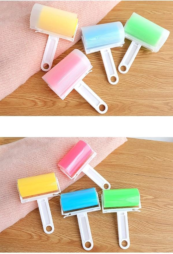 Reusable Lint Remover Washable Silicone Dust Wiper Cats Dog Pet Hair Cleaning Brush Tools Sticky Roller(Gray)