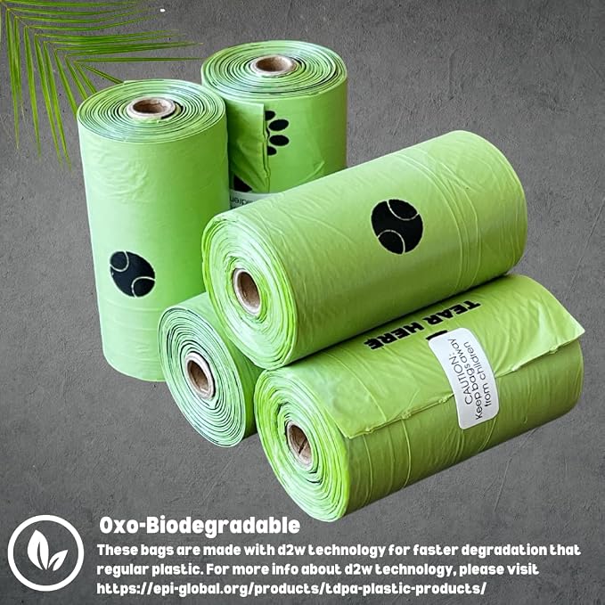 Biodegradable Dog Poop Bags with Dispenser (576 Bags) Eco-friendly doggy poop Pickup Bags 32 Refill Rolls Eco Dog Waste Bags Cat Litter Clamps & Poop Bags (32 Rolls, Uscented)