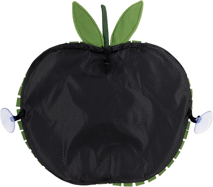 Apple Shaped Dog Snuffle Mat, 22" x 18" Large Interactive Sniff Mat for Slow Feeding & Foraging, Cute Green Enrichment Puzzle Toy for All Dogs Cats, Washable Nosework Training Pad to Relieve Boredom