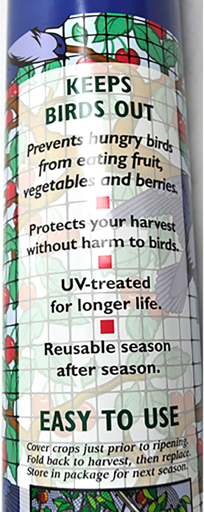 BirdBlock 602, Protective Mesh Covering, Bird Protection, 14’ X 45’, Black