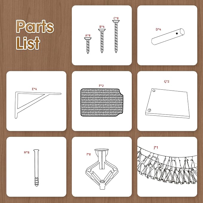 A.FATI Wall-Mounted Cat Roped Bridge Long for Indoor Cats, Cat Wall Shelves for Sleeping, Playing, Climbing, Wooden Cats Bed and Perches with Sisal Scratch Mat
