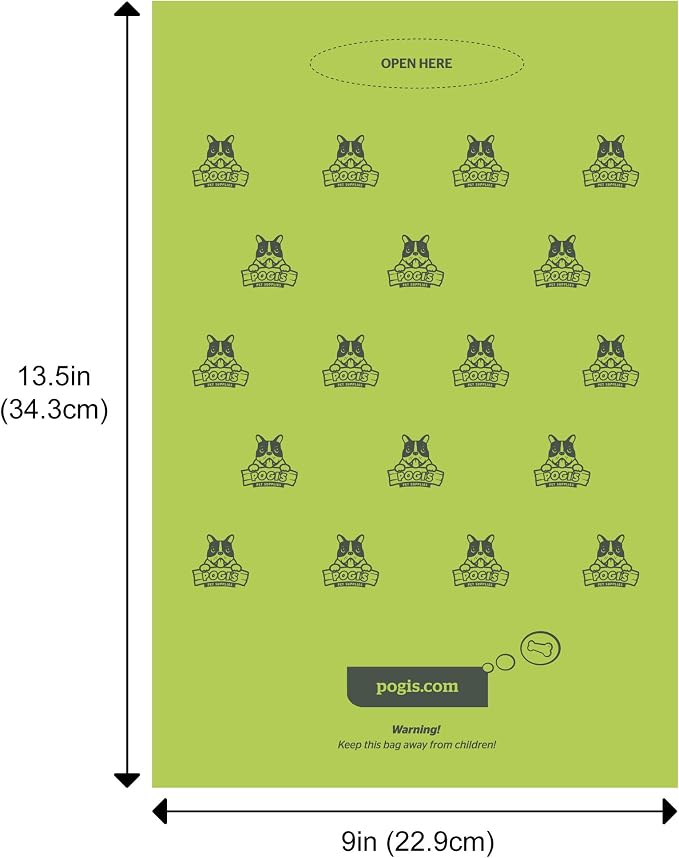 Pogi's Poop n' Wipe Combo Pack - 500 Unscented Dog Poop Bags & 120 Dog Wipes in Travel Packs