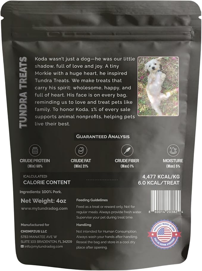 Freeze-Dried Dog Treats – Single Ingredient, High Protein, All-Natural (Pork)