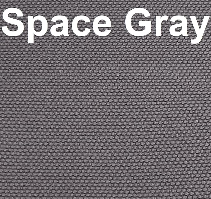 Dogbed4less Memory Foam Platform Dog Bed, Crate Mattress with Waterproof Removable Cover Large 42X28X3 Space Gray