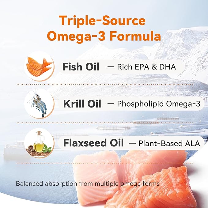 PUAINTA Omega 3 Fish Oil for Dogs & Cats, 80% EPA DHA, Skin & Coat, Itch & Shedding Support, Joint & Immune Health, Wild Icelandic Fish & Krill Oil Softgels (90 Count)