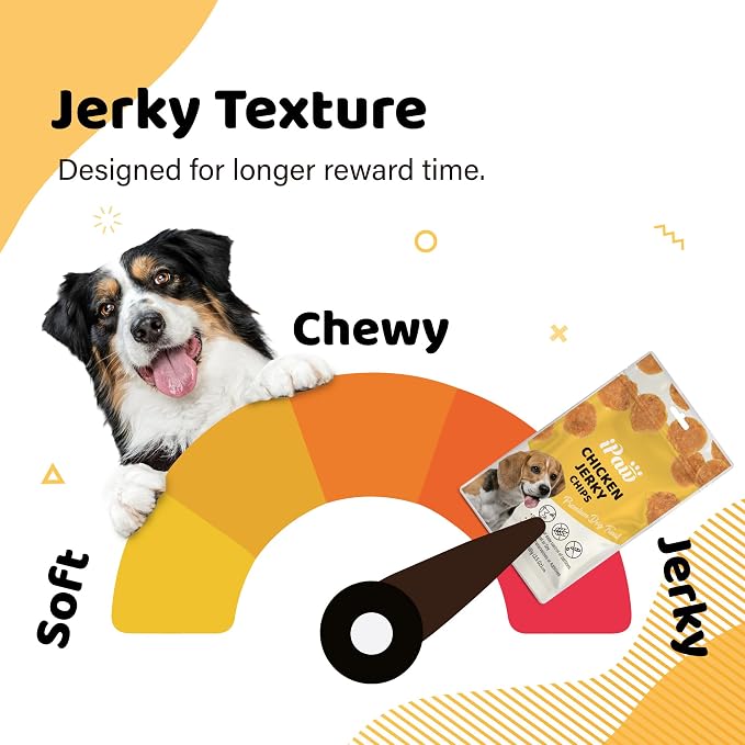 iPaw Chicken Chips Dog Treats for Puppy Training, SQF Certified Human Grade Dog Treat, Hypoallergenic, Easy to Digest (Chicken Chips)