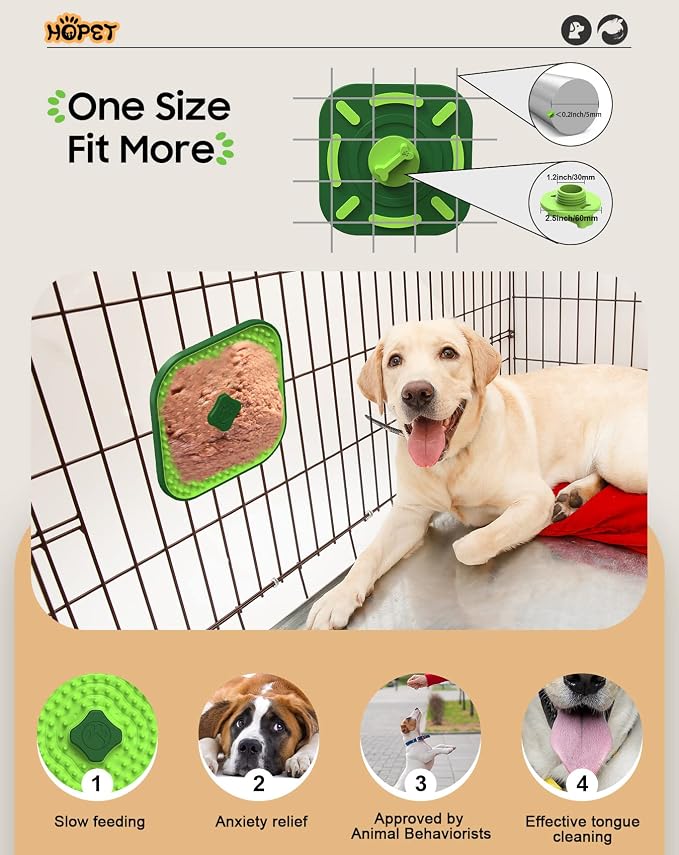 HOPET Dog Outdoor Bungee Solo Hanging Toy & Licking Mat for Dogs
