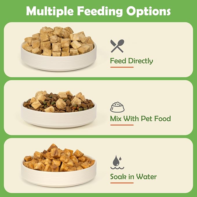 MON2SUN Freeze Dried Salmon Cat and Dog Treats, Single Ingredient Natural and Healthy Dog Snacks, High Protein Training Treats & Food Topper, 6oz