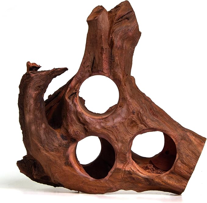 emours Porous Natural Driftwood for Aquarium, Aquascaping Driftwood with Holes, Hand-Selected Tunnels & Hideouts, Aquascaping Hardscape, Terrarium Reptile Décor, No Paint or Resin (12-16" (30-40 cm))