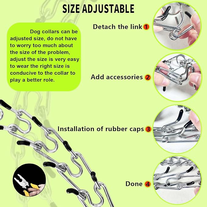 Collar for Dogs – Quick Release Buckle & Swivel Ring for Easy Use – for Small Medium Large Dog (XL)