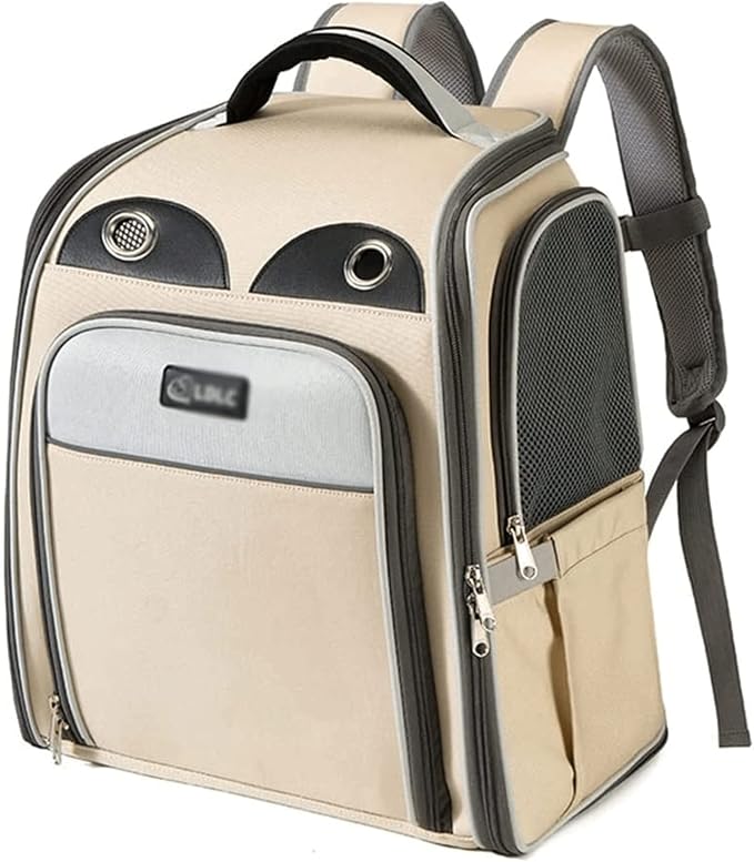 OLOTU Pet Backpack Large Capacity Cat Carrier, Expandable Foldable Cat Backpack, Breathable Pet Backpack Carrier for Cats Dogs and Small Animals Spacious