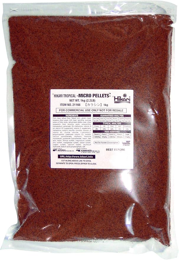 Hikari Tropical Semi-Floating Micro Pellets Fish Food, 2.2 lb (1kg)