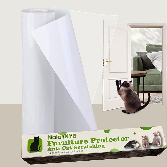 Furniture Protection Stickers Anti-Cat Scratch One Side Adhesive Sofa Protector Sticker 196 * 11.8 inches Transparent Sofa Protector Sticker