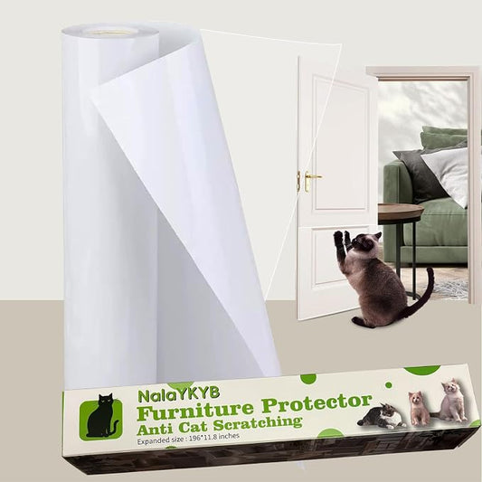 Furniture Protection Stickers Anti-Cat Scratch One Side Adhesive Sofa Protector Sticker 196 * 11.8 inches Transparent Sofa Protector Sticker
