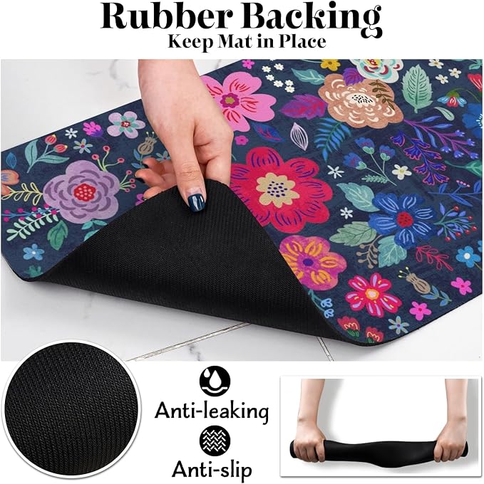 Dog Food Mats for Floors, Absorbent Dog Bowl Mat for Food and Water Dispenser, Quick Dry Cat Food Mat Pet Supplies
