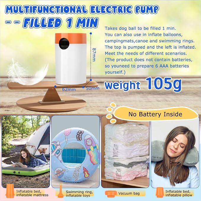 Trail Trail Herding Ball for Dogs,18” Large Indestructible Dog Ball with Electric Pump,Horse Dog Herding Toys for Australian Shepherd Collie amall/Medium Dogs(Waterproof Tri-Color Upgraded Cover)