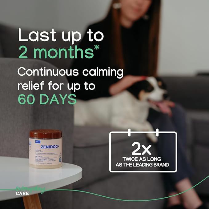 Virbac ZENIDOG® Gel Diffuser | Dog Calming Pheromone Diffuser for Stress Relief No Electricity Required and Lasts up to 2 Months