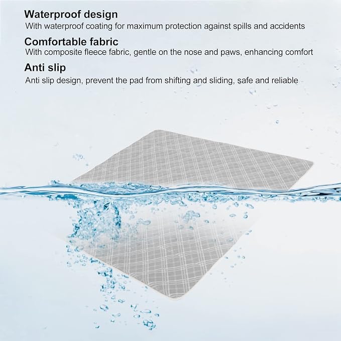 Dog Pee Pads, Washable Super Absorbent Quick Dry Puppy Pads, Leakproof Reusable Pet Pads for Dogs Cats Potty Training (XL)