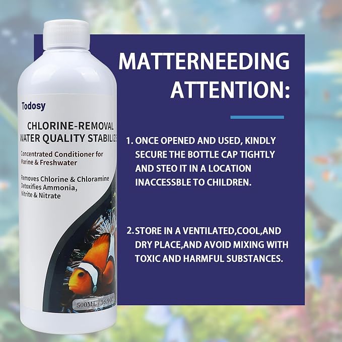 Aquarium Water Regulator and dechlorinator - 33.82 Ounce for Freshwater and Marine Aquariums (1000ML / 33.82OZ)