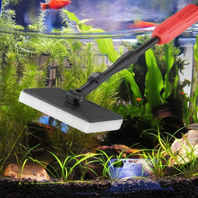 UPETTOOLS 8-Piece Aquarium Cleaning Kit – 6 in 1 Fish Tank Cleaning Set with 2 Replacement Algae Scraper Blades
