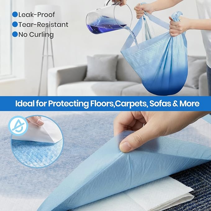 Gimars 100 Count XL Puppy Pads 28" x 34", Extra Large Dog Pee Pads, Absorbent Quick-Dry Puppy Training Pads, Disposable Potty Training Pads and Wee Wee Pads for Dogs and Puppies