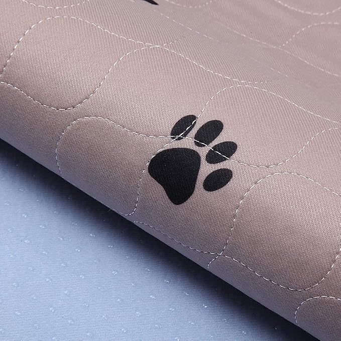 SincoPet Washable Dog Pee Pads with Puppy Grooming Gloves,Puppy Pads,Reusable Pet Training Pads,Large ,Waterproof Pet Pads for Dog Bed Mat,Super Absorbing Whelping Pads,36 Round Inch (Pack of 2)