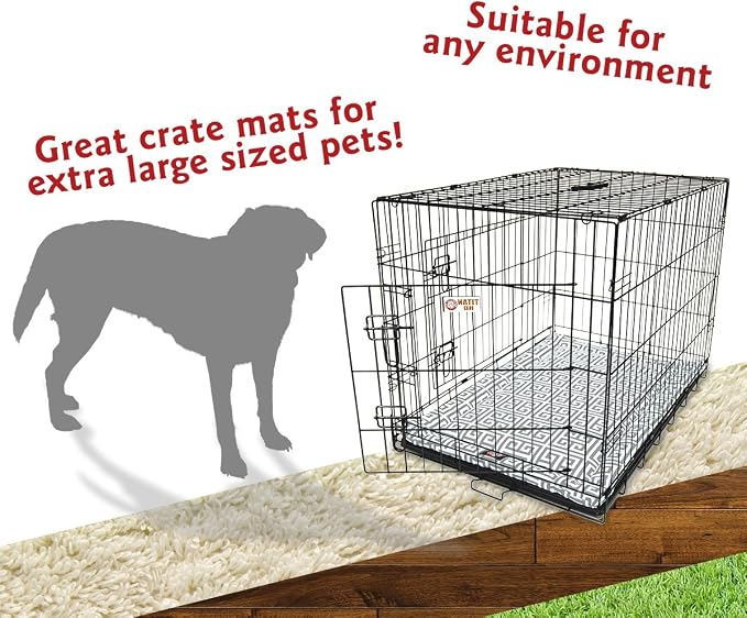 48" Towers Gray Crate Dog Bed Mat By Majestic Pet Products