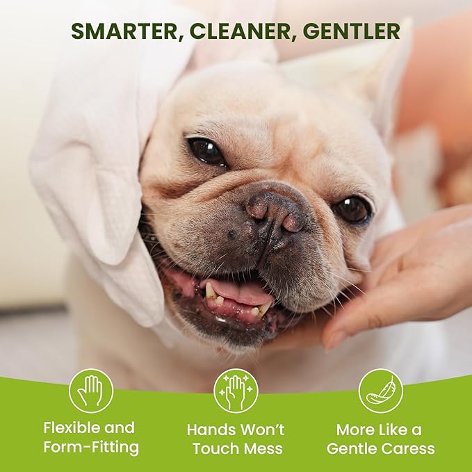 Hypoallergenic Pet Wipes for Dogs & Cats – Quick Clean & Deodorize Paws, Butt, Eyes, Ears, Face & Fur | Daily Grooming After Walks and Between Baths | Extra Large & Thick | Coconut Scented, 100 Count