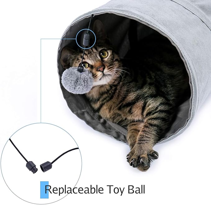 PAWZ Road 3 Way Cat Tunnel Bundle with Cat Scratching Post Bed