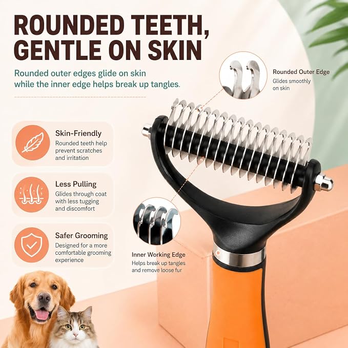 Dog Brush (Peacock Blue)
