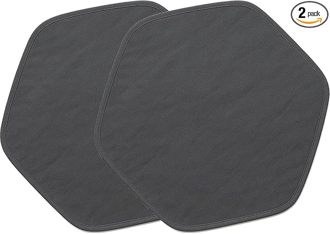 Amakunft 2Pcs Waterproof Hexagon Playpen Mat Washable Pee Pad Fit with Small Animal Playpen (42.5in x 41in) Reusable Pet Bedding Liner for Guinea Pig, Rabbit, Hamster, Chinchilla, Hedgehog