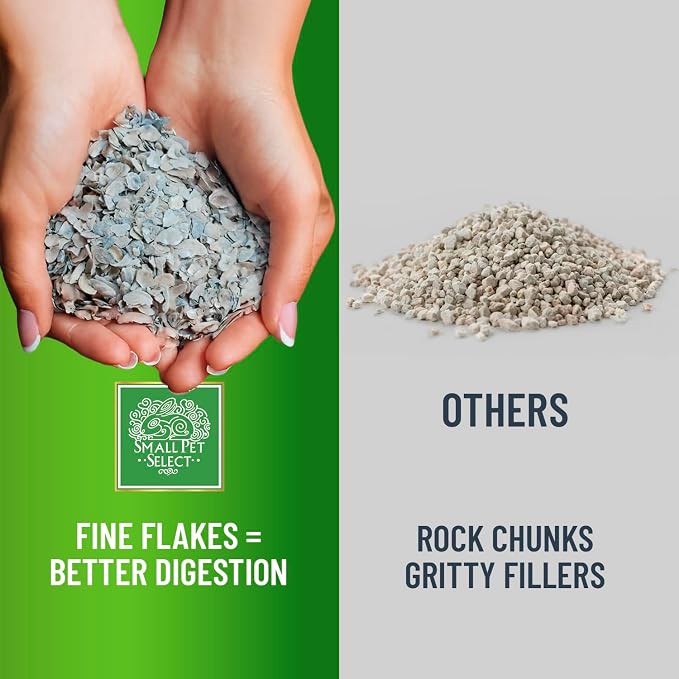 Small Pet Select - 5lb, 100% Flaked Oyster Shell, Calcium Supplement for Chickens, and Ducks