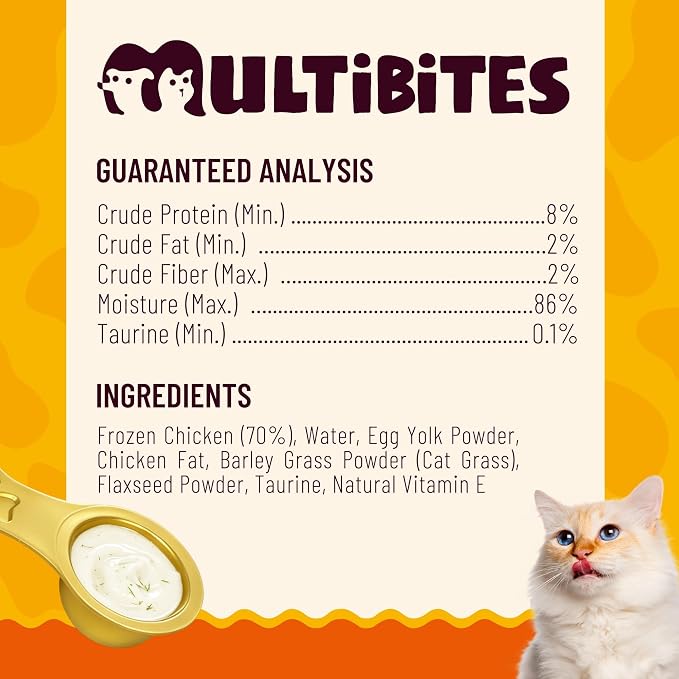 Lickable Cat Treats with Lick-Up Spoons, Healthy Wet Cat Snacks for Digestive Support, Grain-Free Kitten Treats with Taurine & Vitamins, Cat Grass & Pumpkin Variety Pack (32 Spoons) (Cat Grass)