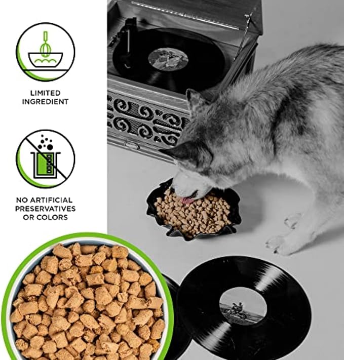 BIXBI Liberty Freeze-Dried Dog Food Topper & Treats, Pork – 97% Meat & Organs, No Refrigeration – USA Made, 26 oz