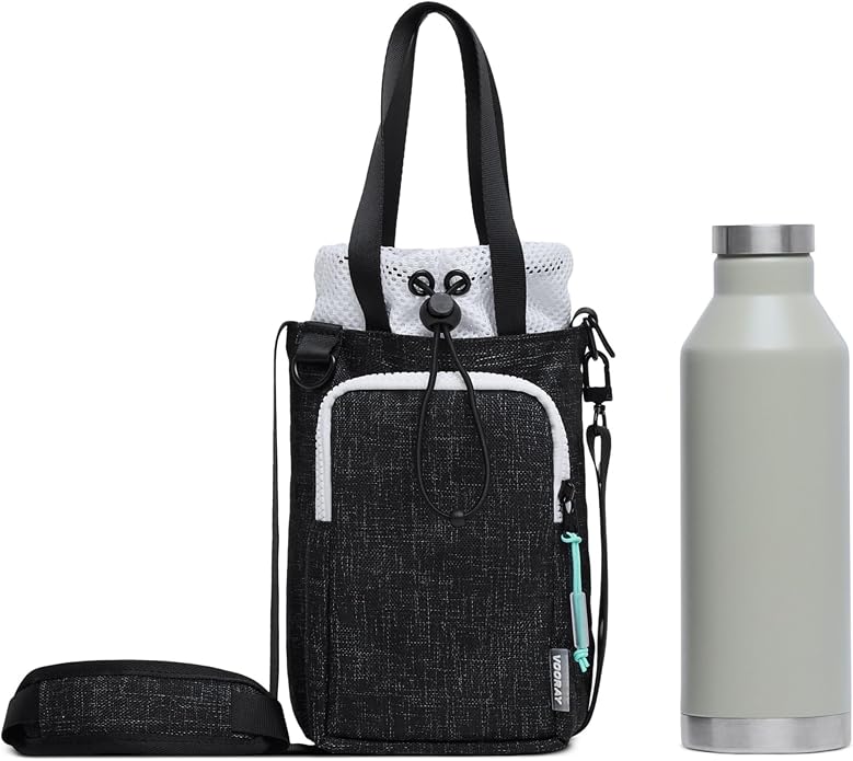 VOORAY Hydration Sling 4L Water Bottle Holder with Strap, Phone Pocket, Detachable Strap & Tote Handles