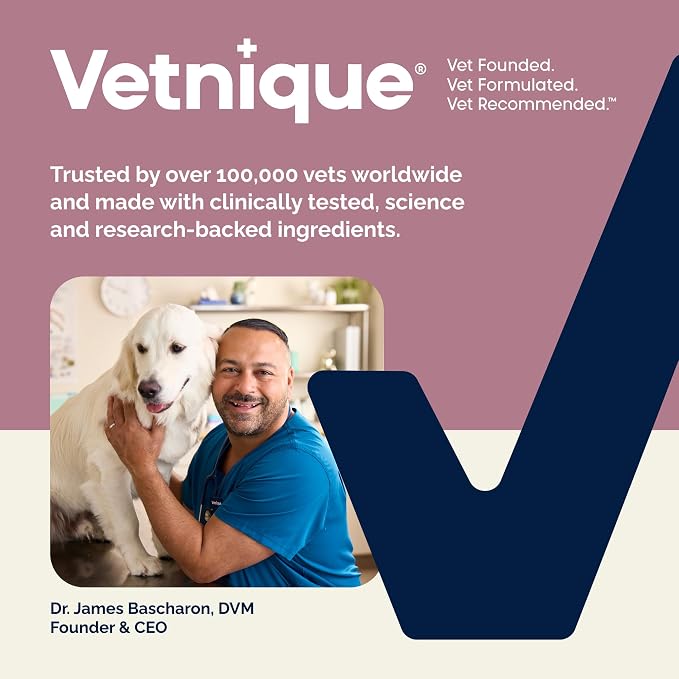 Vetnique Oticbliss Allergy Ear Drops for Dogs & Cats, Otic Ear Solution for Dogs with 1% Hydrocortisone, Itch Relief, Redness, Swelling, Inflammation, Alcohol Free Medicated Drops Chitosan
