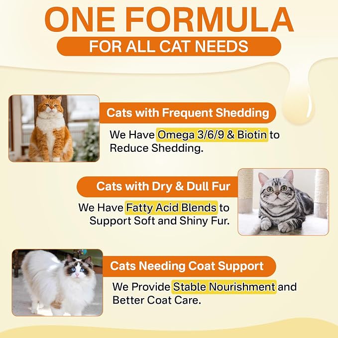 puyrzoe Cat 6-in-1 Calming Diffuser + Skin & Coat 500 Chews– Stress Relief, Skin Hydration, Coat Shine, Immune Support for All Cats, 2 Diffusers + 4 Refills