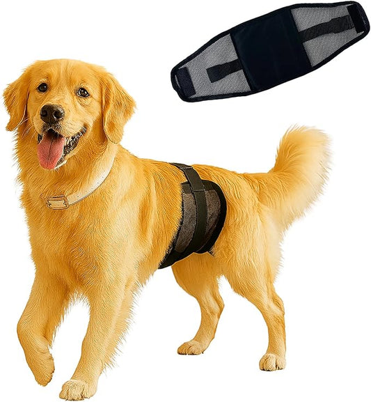 Dog Diapers Male – Reusable & Washable Belly Bands for Dogs, Breathable Air-Mesh Fabric, High Absorbing, for Doggie & Puppy in Incontinence or Excitable Urination and Training（S）