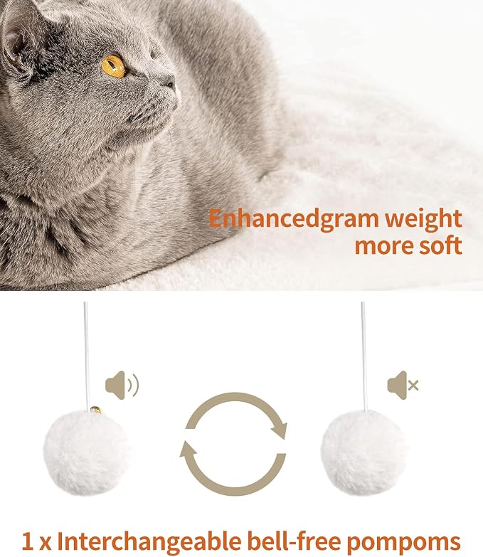 FourFurPets 26.7in Large Cat Tree Tower Condo, Cat Scratch Posts for Indoor Cats, Big Plate, Three 23.6in Full Sisal Scratching Posts, White